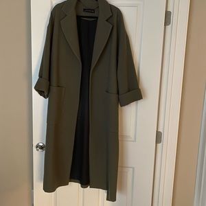 Belted Wool Blend Coat